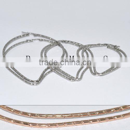 Wholesale Stainless Steel Fashion Rose Gold Earring BE20011