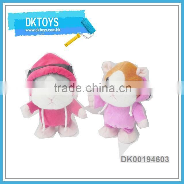 Hot Sale New Item B/O Hand Toy Yellow Duck Window Box Plush Kids Toys