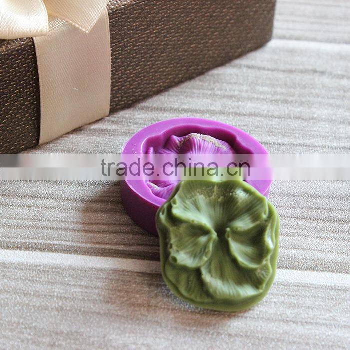 Single Flower Style Silicone Soap Molds , Fondant Mold Tool , Silicone Chocolate Mold