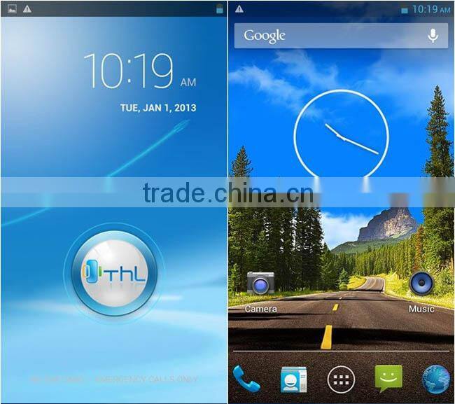 in stock THL W100s quad core smart phone MTK6582 4.5 inch 1G RAM 4G ROM android 4.2 8MP Camera