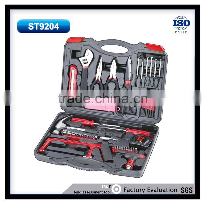 60pcs high quality household hand tool set with blowing mould case