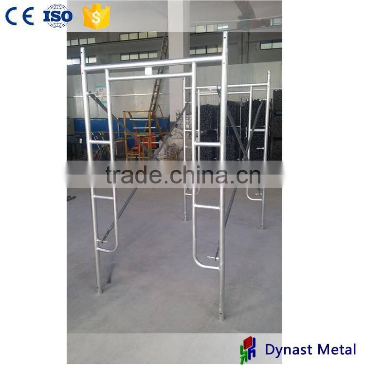 Made in China Wuxi scaffolding constructions Q235 steel hot sale hot dip galvanized Mason H ladder frame scaffolding