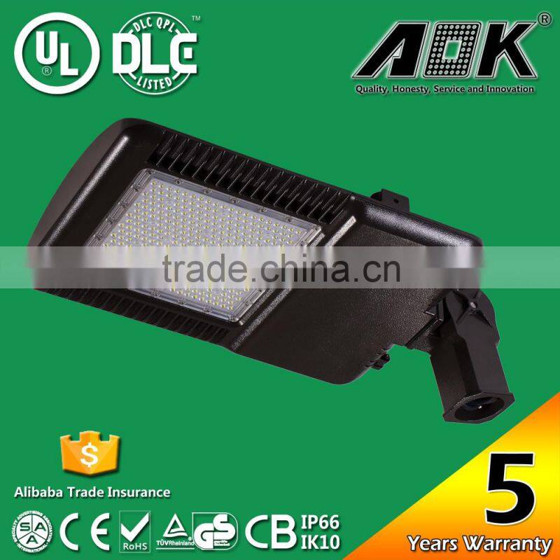 UL DLC 5 Years Warranty 265W Parking Lot LED Lights for 1000W Replacement
