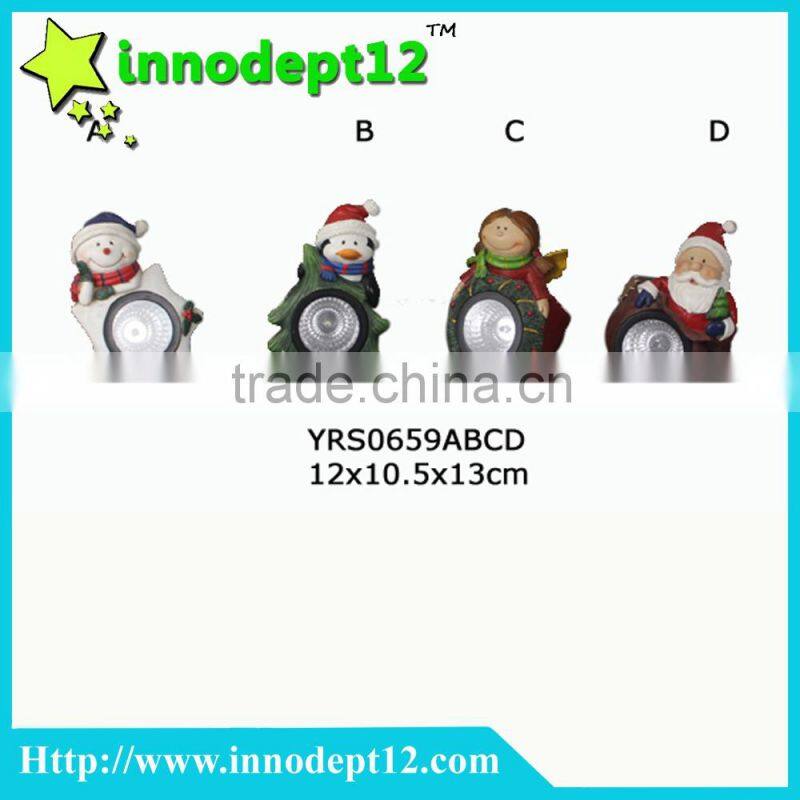 Halloween decoration resin pumpkin with solar light outdoor