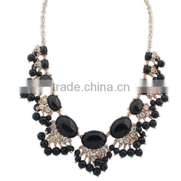 2016 new fashion personality national style beads statement necklace