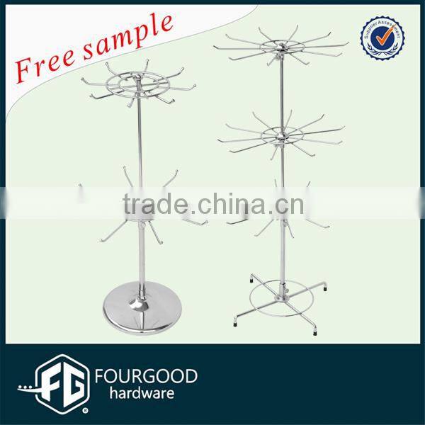 clothing shop decorated big metal display rack