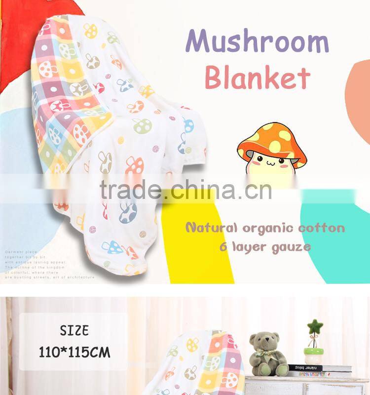 2015 new style cute mushroom babi infant Multi purpose blanket