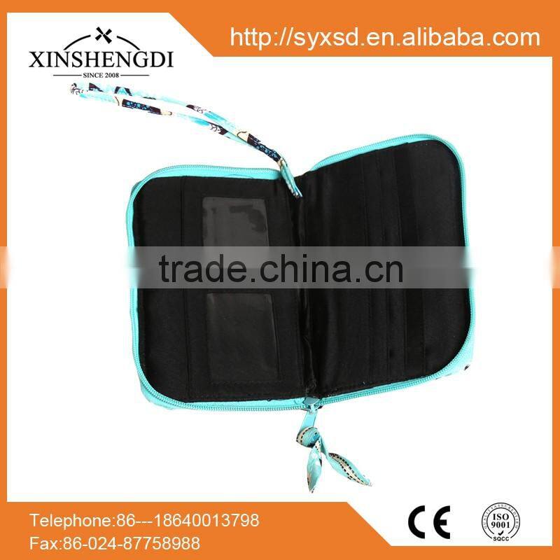 Factory wholesale candy big foldable 100% cotton quilted women's handset bag