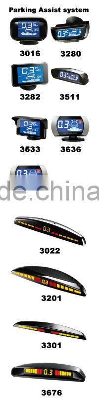 Automated parking assist system 3676 with 4 rear sensor system