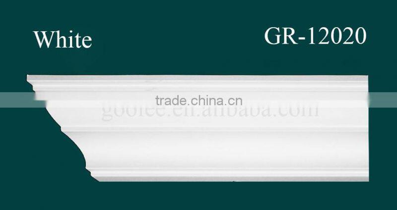 High Density Waterproof European-style Decorative PU Plain Cornice Mouldings
