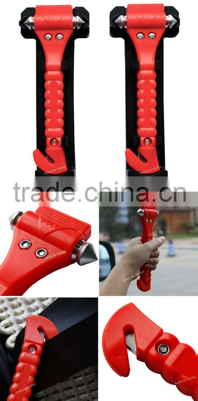 Car Emergency Safety Escape Hammer Tool Cutter Window Breaker,Durable car safety hammer,Seat belt cutter hammer factory