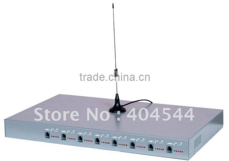 Etross-8888 8 ports 64 sims GSM FWT wiith reversal polarity