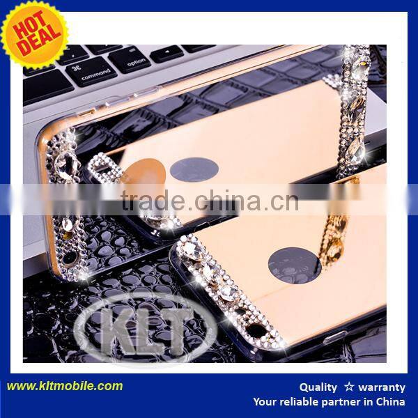 New bling crystal diamond brushed aluminum metal for iPhone
