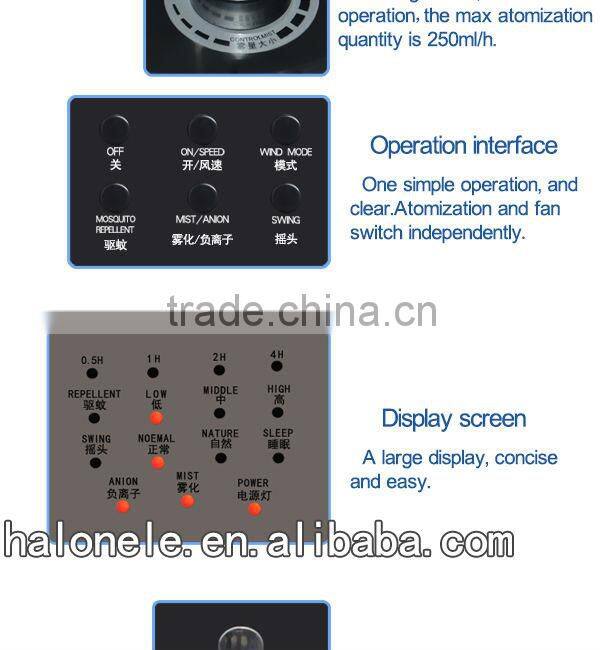 China Mainland Portable New Products Mist Fan With Water Spray