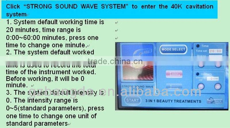 2013 Latest! The optimal body sculpting expert ultrasound cavitation machine for slimming BD-B030