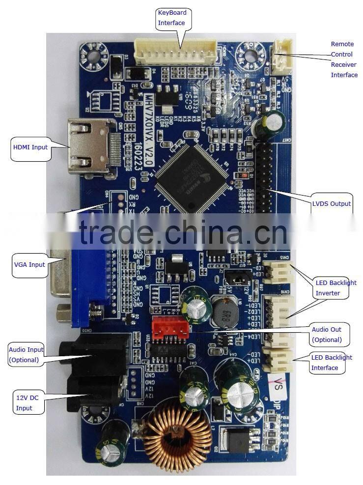 CND Full HD HDM I VGA to LVDS Adaptor with Built-in Inverter