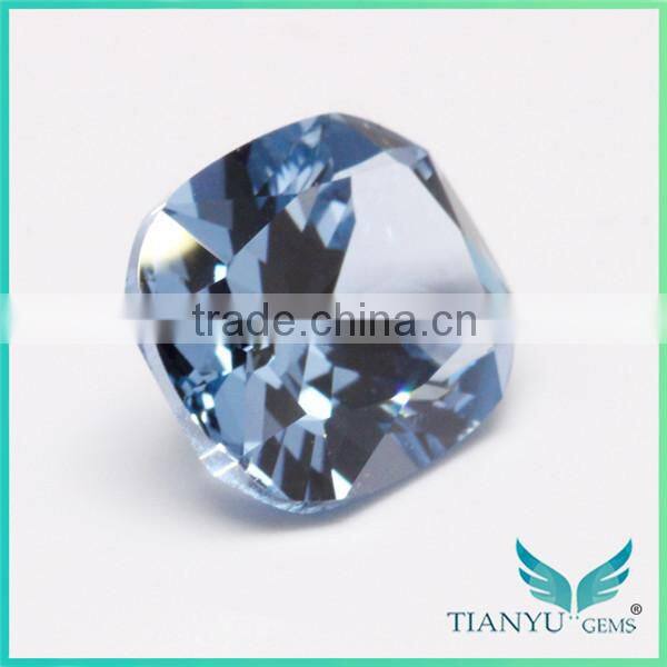 Wuzhou gem hot gemstone Processing Loose 10x12 #106 blue Synthetic Gemstone Spinel gems for sale