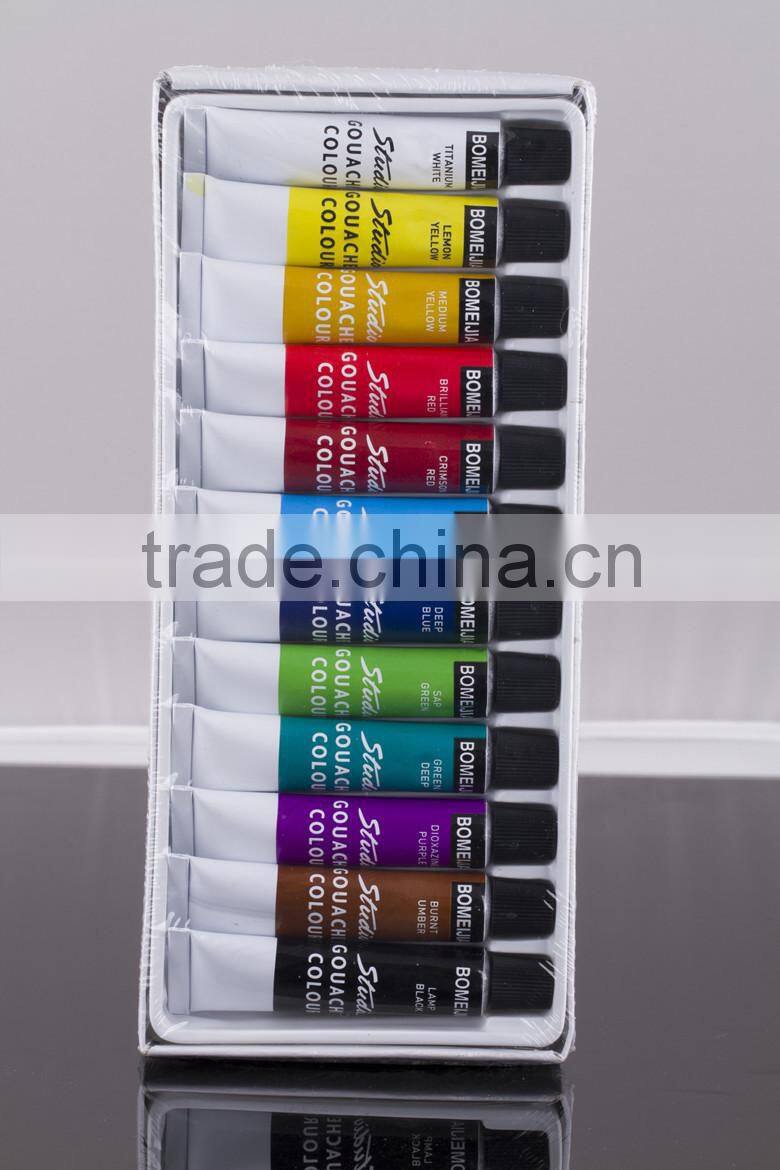 BOMEIJIA 12colors gouache colour set