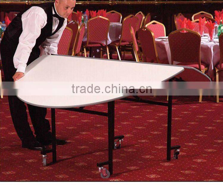 Deluxe Mobile Folding Catering Table