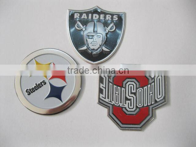 embossed metal aluminum letter sticker