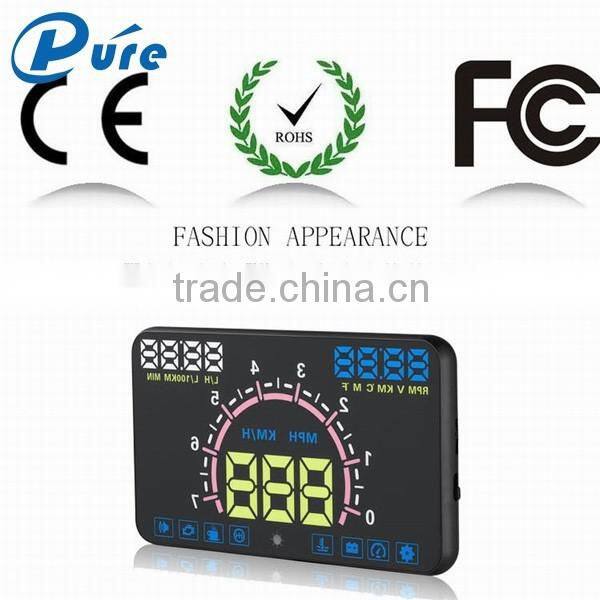 OBD2 and EUOBD HUD E350 Car Head Up Display Multi-function Car HUD with Multi-color Screen Design