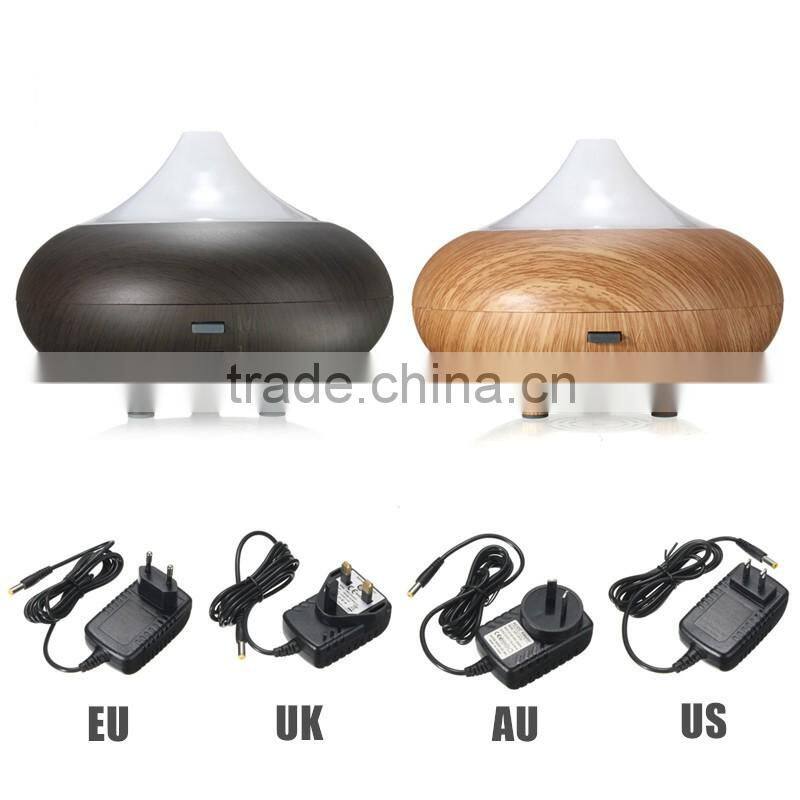 Wood grain Aromatherapy Essential Oil Diffuser LED Lights Ultrasonic Cool Mist Aroma Air Humidifier for Office Baby Bedroom