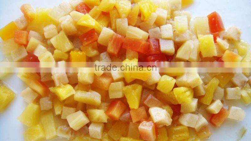 Tropical fruit cocktail in syrup from China 2015