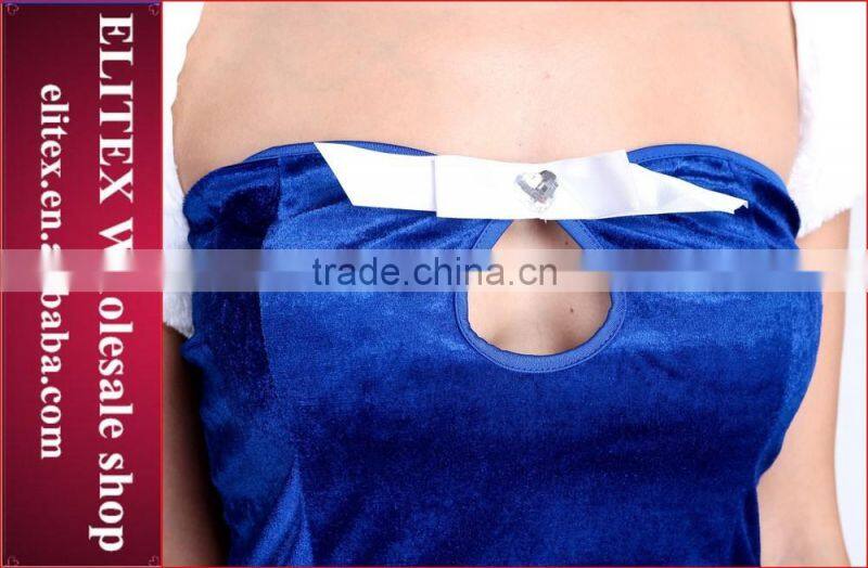 High-quality wholesale hot fashion unique woman blue christmas snowman costume