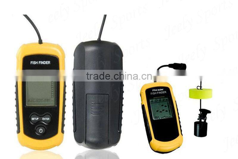 Portable Sonar LCD Fishing Finder Alarm 100M AP Waterproof