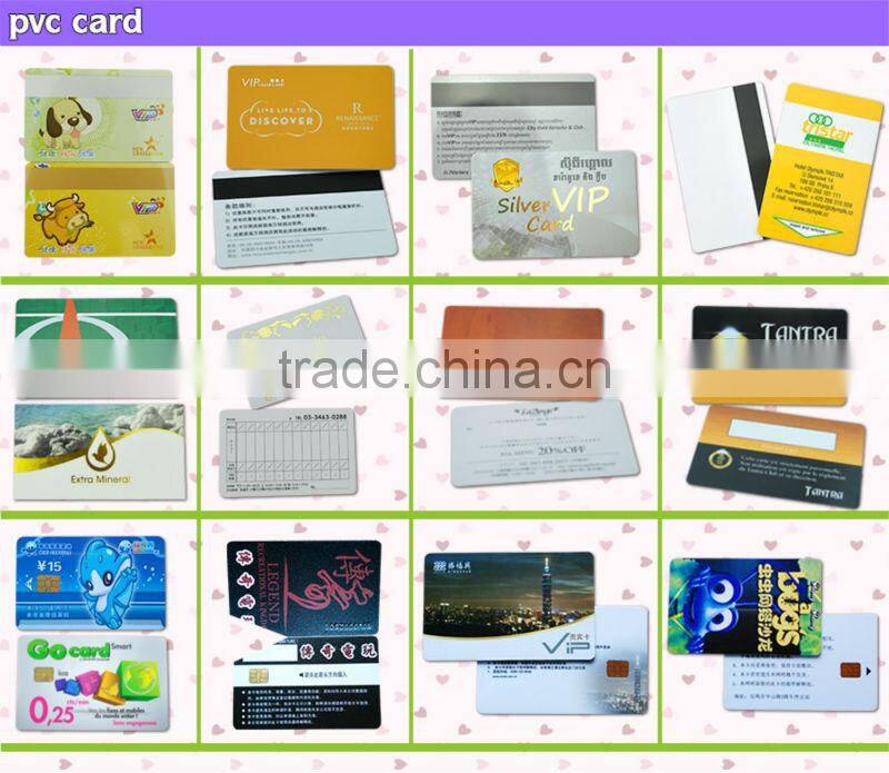 Standard size plastic transparent visiting card in china printing manufacturer