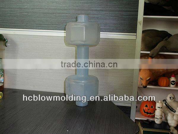 Water filled dumbbell plastic