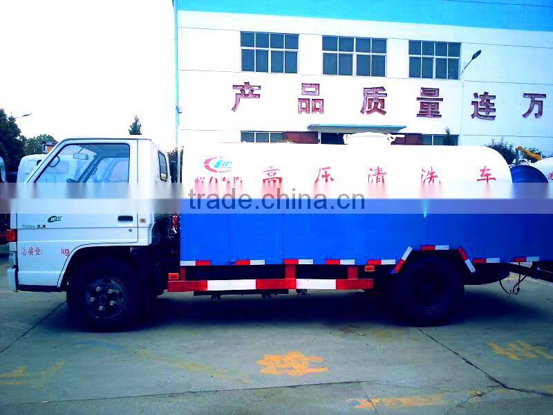 JMC high pressure washing truck,high pressure vacuum suction truck 6000L