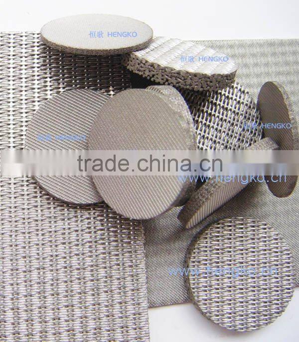 sintered stainless steel filter nets wire discs