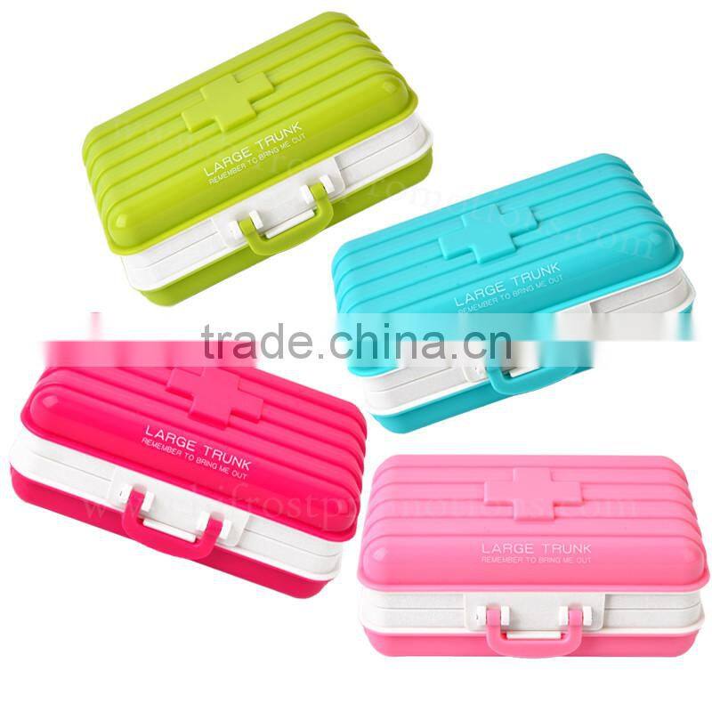 6 Compartment Pill Container Plastic Pill Case