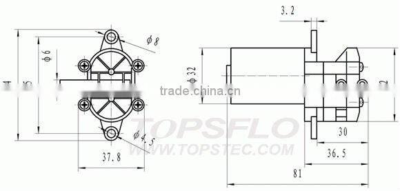 12V 24V DC Gear Cold Beverage Dispensing pump