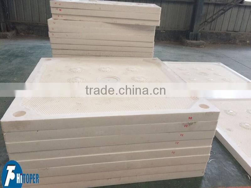 PP filter plate used with filter press used for wastewater treatment in solid liquid separation process