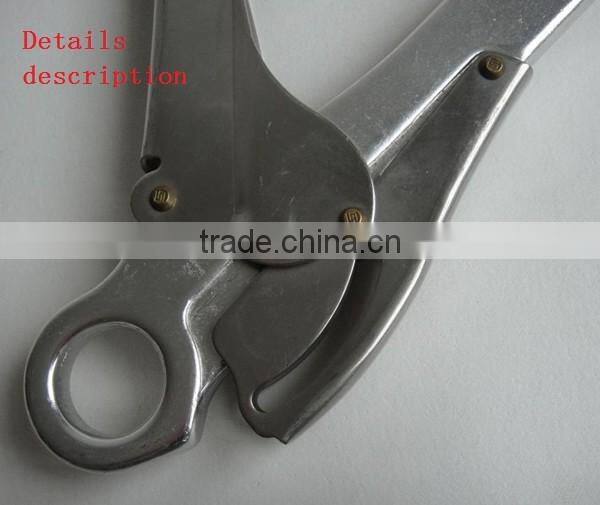 Nickel plated, galvanized forged iron climbing safety snap hook for building
