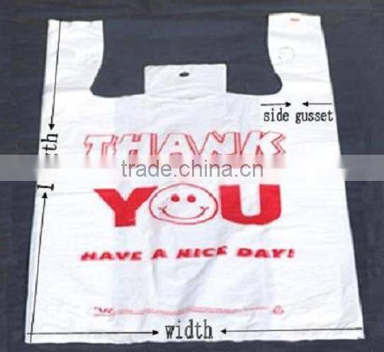 Printed T-shirt Bag with good quality for shopping