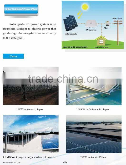 high quality Residential and commercial solar solar energy generating power system 10kw/20kw/50kw on grid solar power system