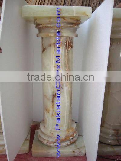 Natural Color WHITE ONYX PEDESTALS COLLECTIONS