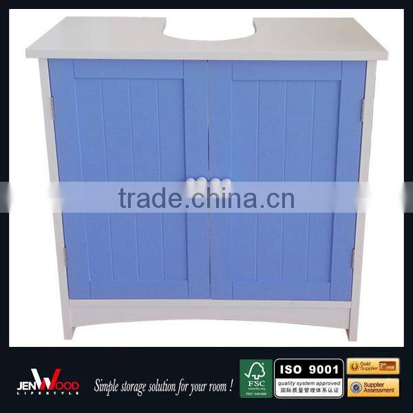 double door storage floow standing bathroom sink cabinets