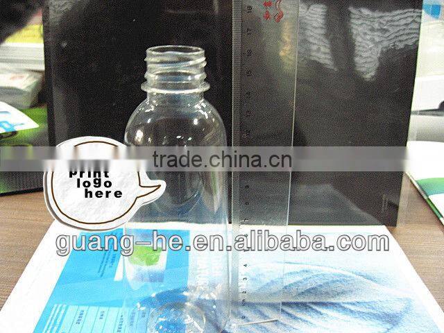 350ml biodegradable clearly pla liquor bottle/polylactide plastic mineral pla water bottle