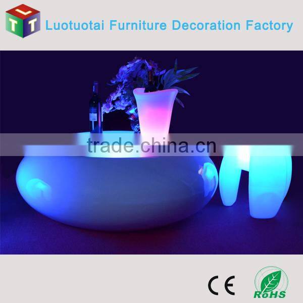 illuminated 16 color change plastic led chair