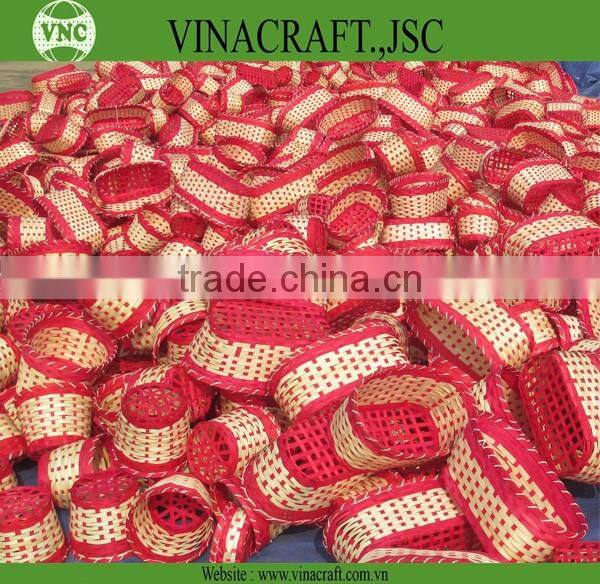 Basket bamboo storage basket for packing in valentine day