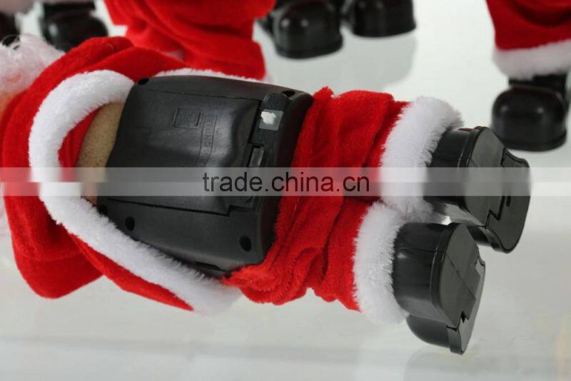 Top sale Christmas Supplier christmas dancing and singing santa claus
