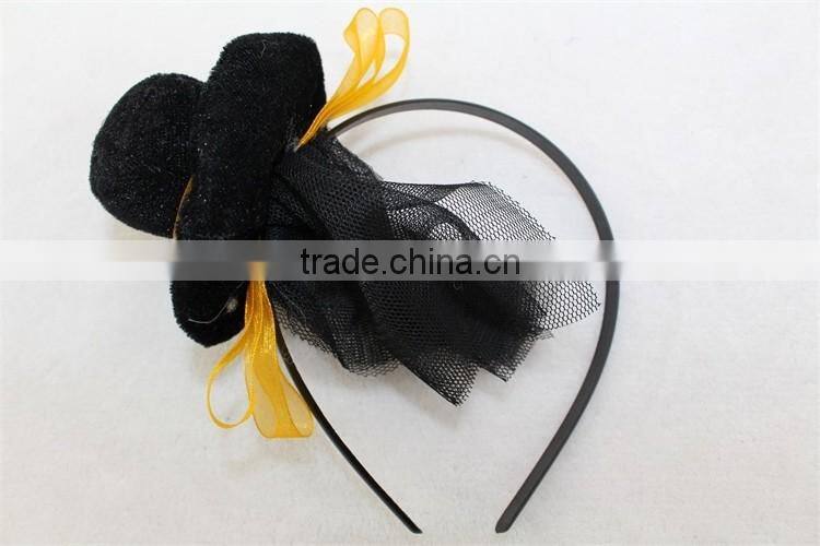 Halloween black hat hairband girl headband party headband