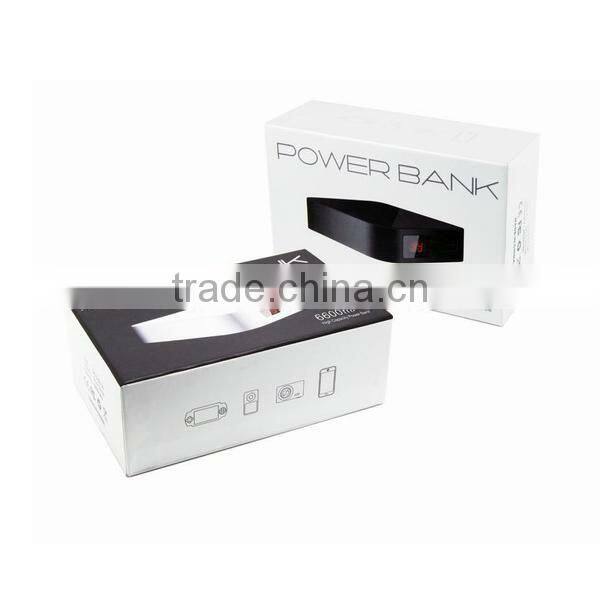 2015 best selling power bank 6600mAh portable mobile phone charger