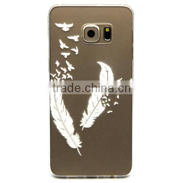 Cheap soft phone case multiple pattern phone shell protective back covers for Samsung S6 edge
