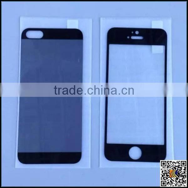 Full body colorful tempered glass protective film for Iphone 5G, smart glass film