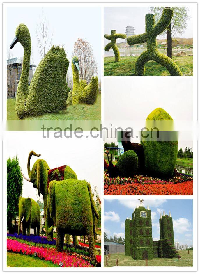2016 New design artificial green sculpture for garden manufacturer